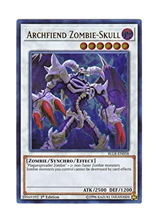 Amazon.co.jp: 遊戯王 英語版 BLLR-EN058 Archfiend Zombie-Skull